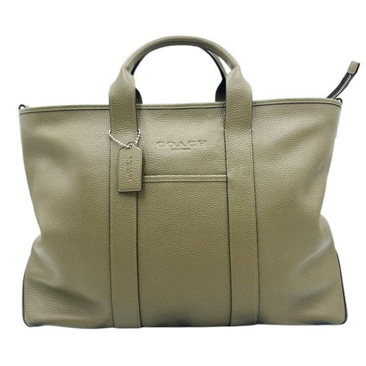 COACH コーチ ハンドバッグ グレイソン トート バッグ・チャーム CDY23 カーキ系 レザー ユニセックス 2WAY シルバー金具 美品