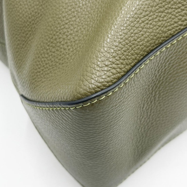 COACH コーチ ハンドバッグ グレイソン トート バッグ・チャーム CDY23 カーキ系 レザー ユニセックス 2WAY シルバー金具 美品