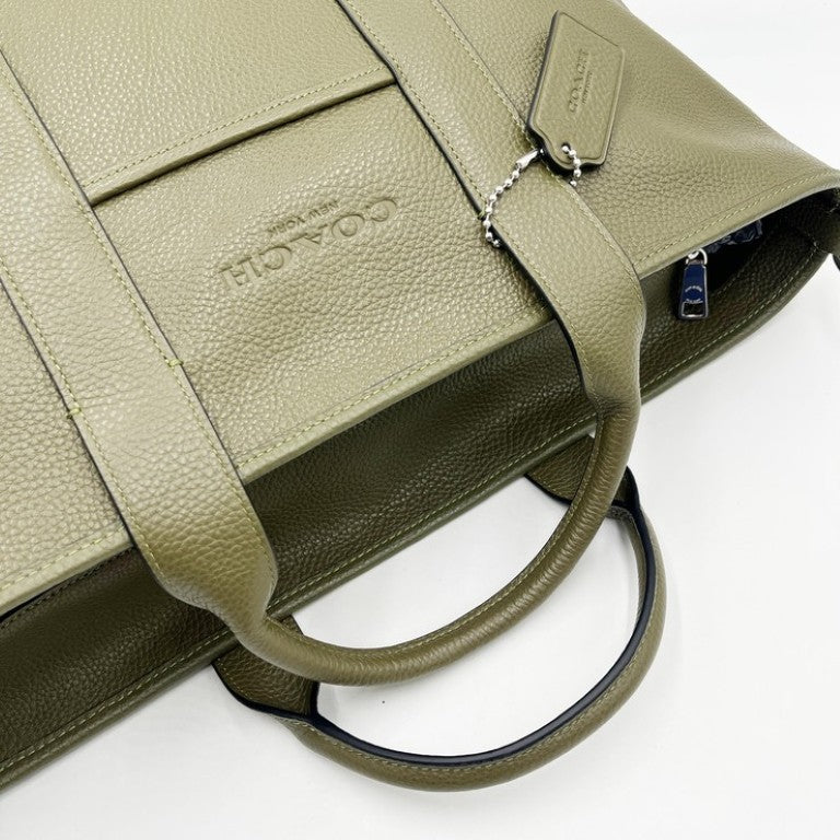 COACH コーチ ハンドバッグ グレイソン トート バッグ・チャーム CDY23 カーキ系 レザー ユニセックス 2WAY シルバー金具 美品
