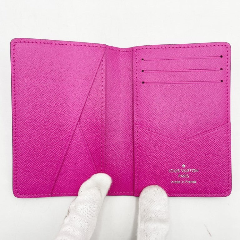 LOUIS VUITTON ルイヴィトン カードケース オーガナイザー ドゥ ポッシュ M30778 ピンク系 タイガラマ レディース 名刺入れ 超美品