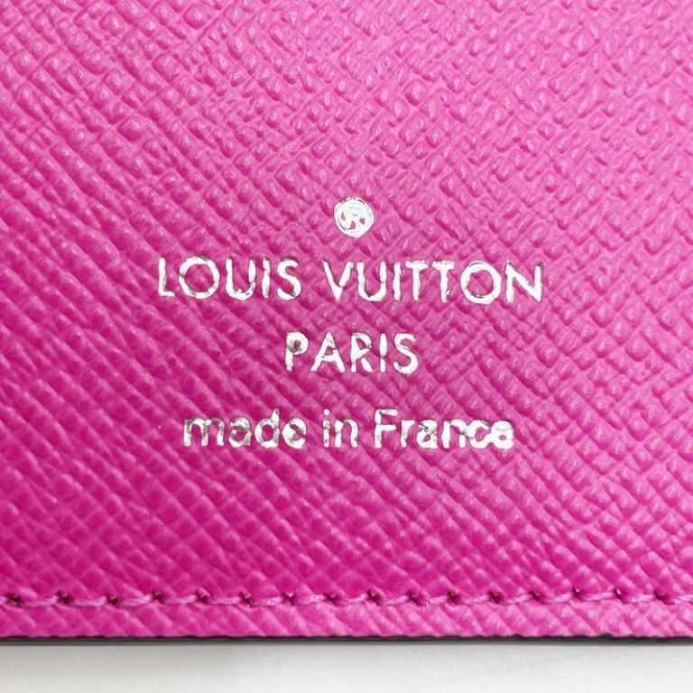 LOUIS VUITTON ルイヴィトン カードケース オーガナイザー ドゥ ポッシュ M30778 ピンク系 タイガラマ レディース 名刺入れ 超美品