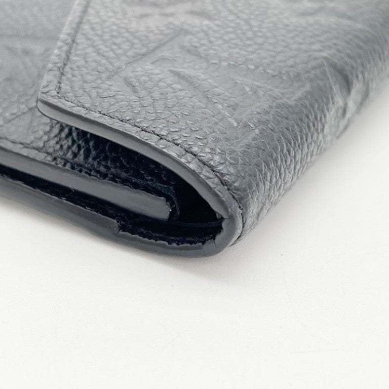 LOUIS VUITTON ルイヴィトン 三つ折り財布 ポルトフォイユ･ヴィクトリーヌ M64060 ノワール(ブラック)系 モノグラム アンプラント レディース ゴールド金具 美品