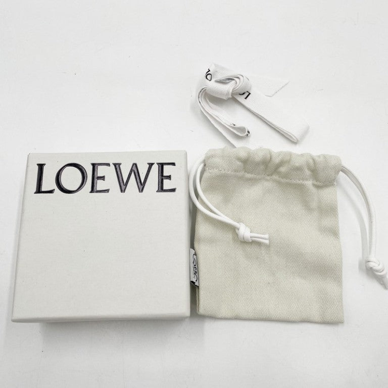 LOEWE ロエベ ネックレス パーソナライゼーション ネックレス N691420X01 シルバー系 メタル レディース アナグラム 美品