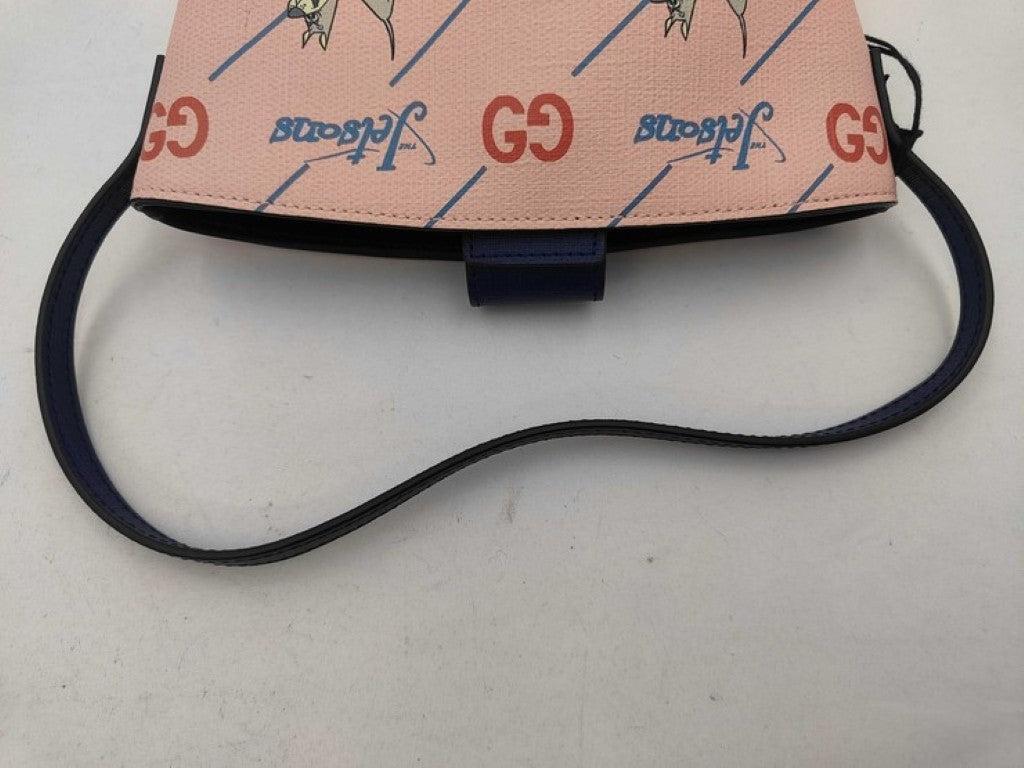 GUCCI グッチ ハンドバッグ チルドレンズ 752356 マルチカラー系 PVC レザー レディース THE JETSONS 宇宙家族ジェットソン アストロ コラボ バケットバッグ 美品