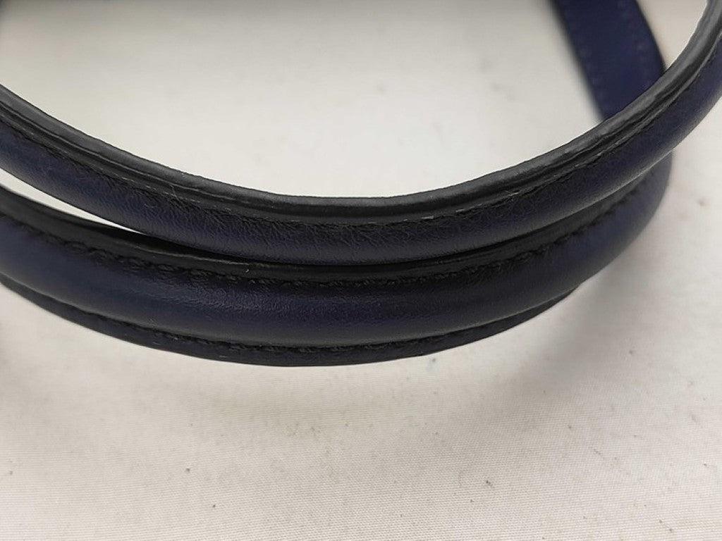 LOEWE ロエベ ハンドバッグ ポスタル スモール シティ パリ 309.31.W85 ブルー系 レザー レディース 2WAY 美品