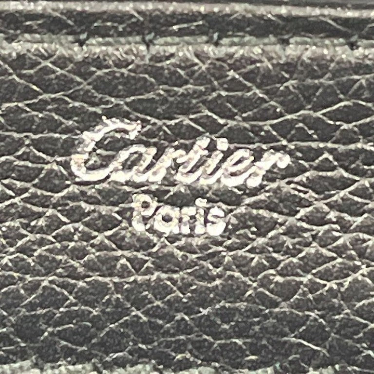 Cartier カルティエ ハンドバッグ クラシックフェミニン MM L1001392 ブラック系 パイソン レザー パテントレザー レディース 2WAY シルバー金具 美品
