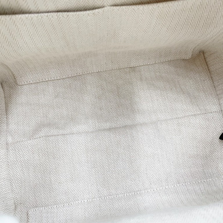 HERMES エルメス ハンドバッグ ブリッドアブラック GM 103223M ブルー系 コットン100％ レディース 美品