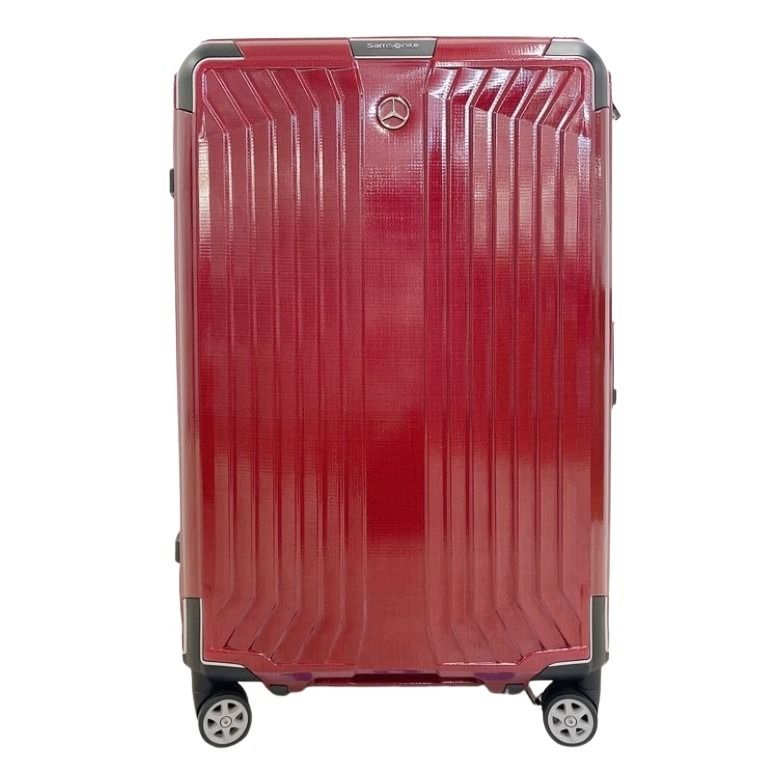 Samsonite サムソナイト キャリーケース Suitecase Litebox MB Spinner 69 レッド系 Curv（カーブ） ユニセックス メルセデスベンツコラボ 75L 4輪 スーツケース 美品