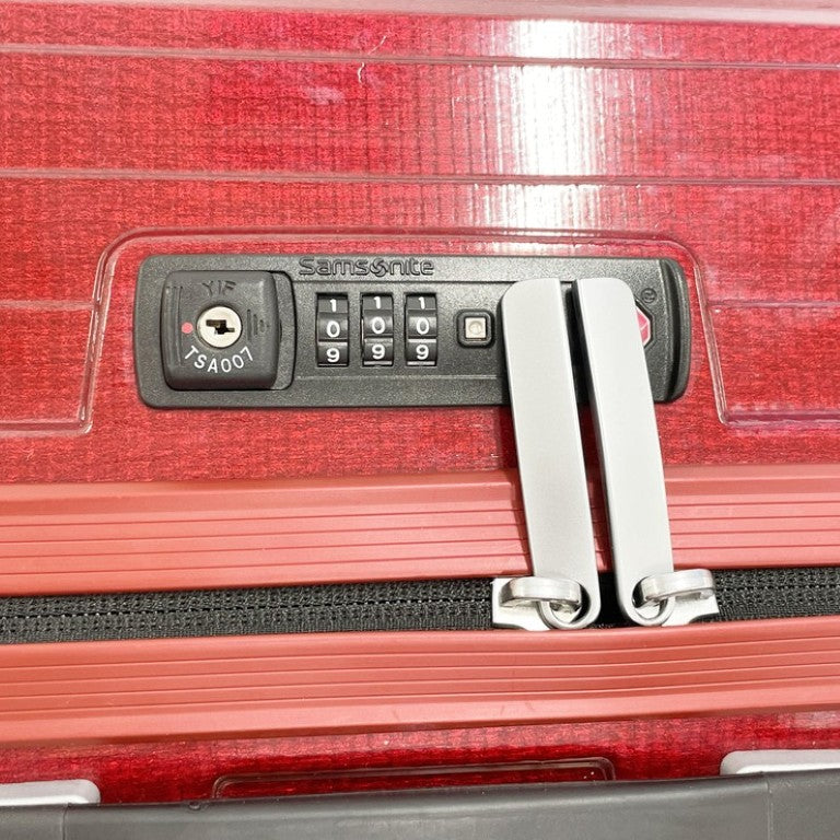 Samsonite サムソナイト キャリーケース Suitecase Litebox MB Spinner 69 レッド系 Curv（カーブ） ユニセックス メルセデスベンツコラボ 75L 4輪 スーツケース 美品