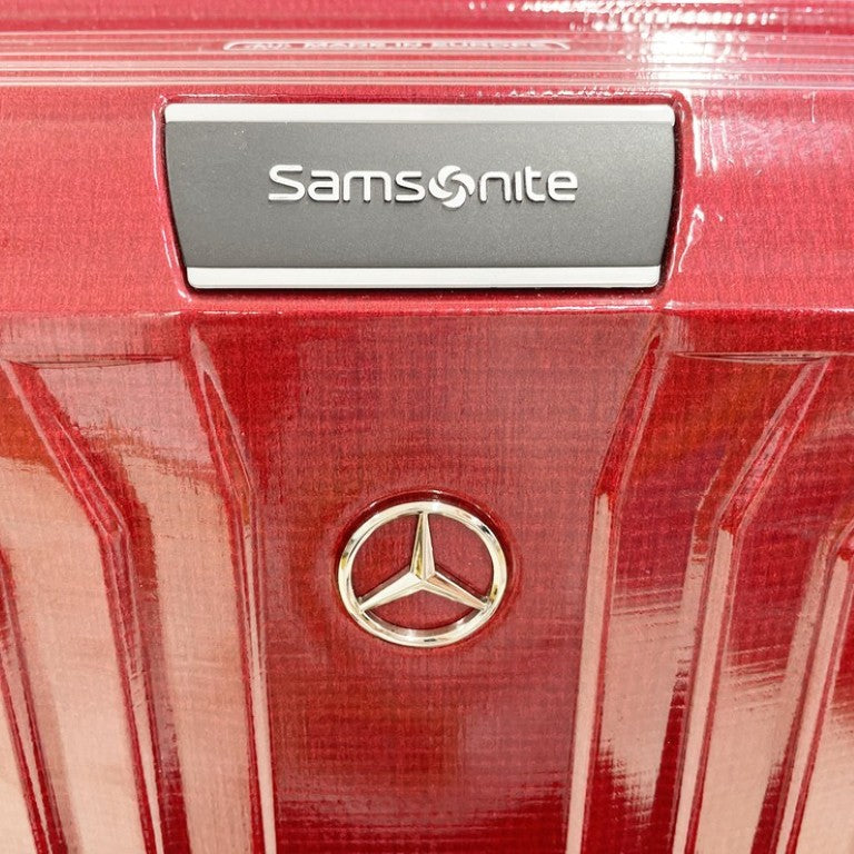 Samsonite サムソナイト キャリーケース Suitecase Litebox MB Spinner 69 レッド系 Curv（カーブ） ユニセックス メルセデスベンツコラボ 75L 4輪 スーツケース 美品