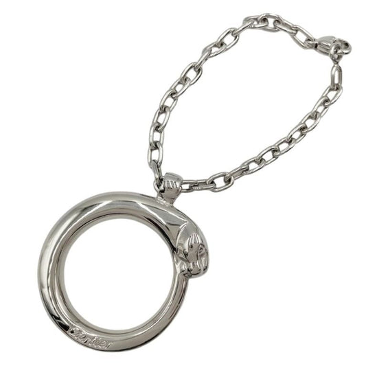 Cartier カルティエ キーホルダー パンテール シルバー系 メタル ユニセックス キーリング 美品