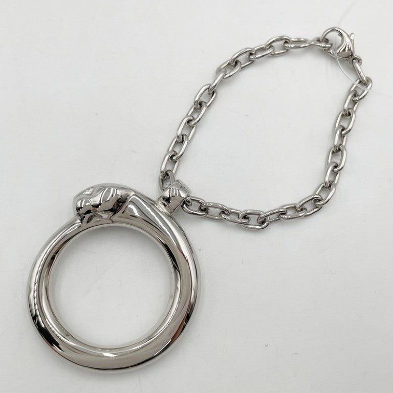 Cartier カルティエ キーホルダー パンテール シルバー系 メタル ユニセックス キーリング 美品