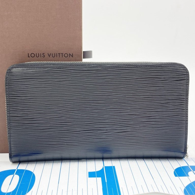 LOUIS VUITTON ルイヴィトン 長財布 ジッピー･オーガナイザー M62643 ノワール（ブラック）系 エピ メンズ ラウンドファスナー シルバー金具 美品