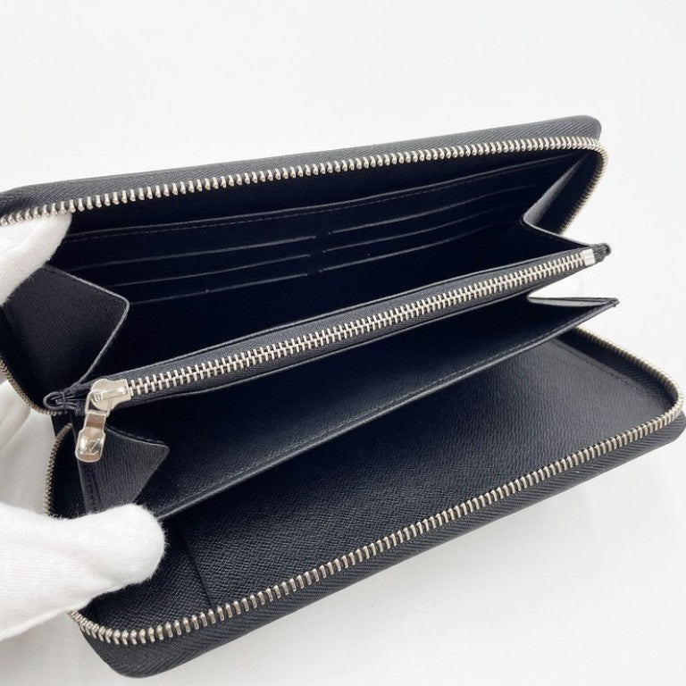 LOUIS VUITTON ルイヴィトン 長財布 ジッピー･オーガナイザー M62643 ノワール（ブラック）系 エピ メンズ ラウンドファスナー シルバー金具 美品