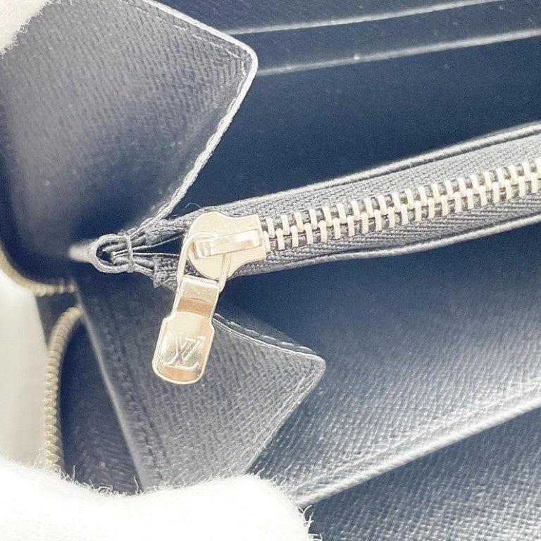LOUIS VUITTON ルイヴィトン 長財布 ジッピー･オーガナイザー M62643 ノワール（ブラック）系 エピ メンズ ラウンドファスナー シルバー金具 美品
