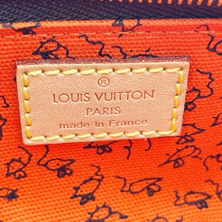 LOUIS VUITTON ルイヴィトン ペンケース トゥルース･エリザベット GI0357 ブラウン系 モノグラムキャットグラム ユニセックス ゴールド金具 超美品
