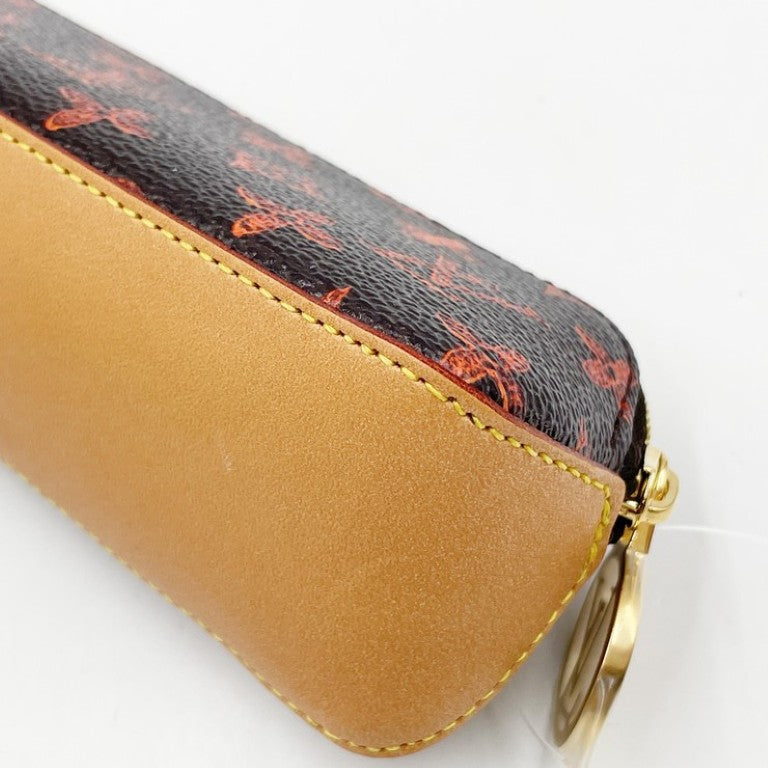 LOUIS VUITTON ルイヴィトン ペンケース トゥルース･エリザベット GI0357 ブラウン系 モノグラムキャットグラム ユニセックス ゴールド金具 超美品