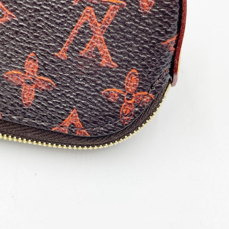 LOUIS VUITTON ルイヴィトン ペンケース トゥルース･エリザベット GI0357 ブラウン系 モノグラムキャットグラム ユニセックス ゴールド金具 超美品