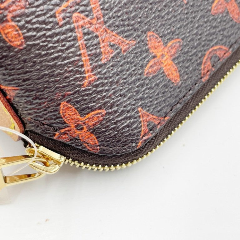 LOUIS VUITTON ルイヴィトン ペンケース トゥルース･エリザベット GI0357 ブラウン系 モノグラムキャットグラム ユニセックス ゴールド金具 超美品