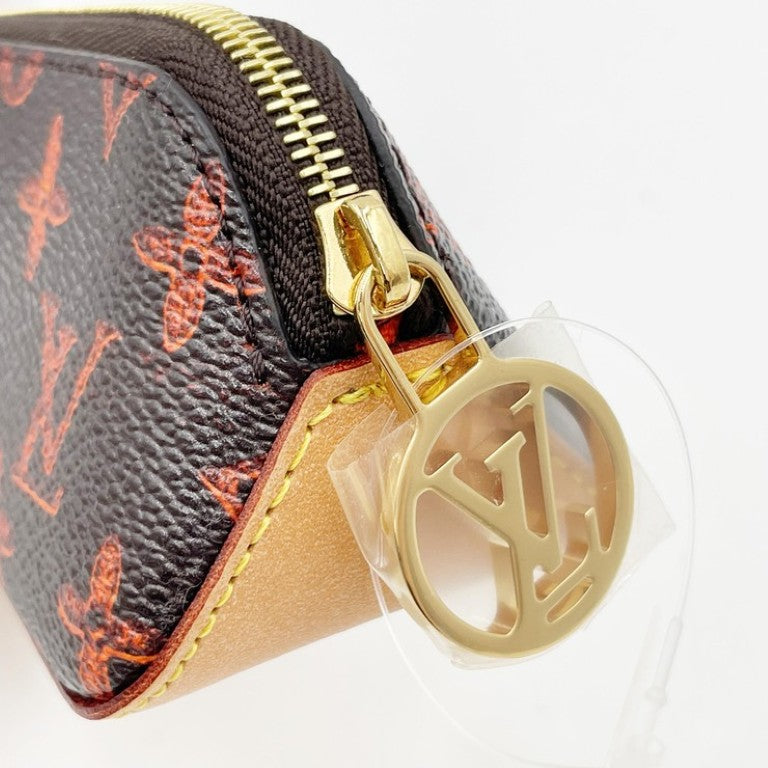 LOUIS VUITTON ルイヴィトン ペンケース トゥルース･エリザベット GI0357 ブラウン系 モノグラムキャットグラム ユニセックス ゴールド金具 超美品