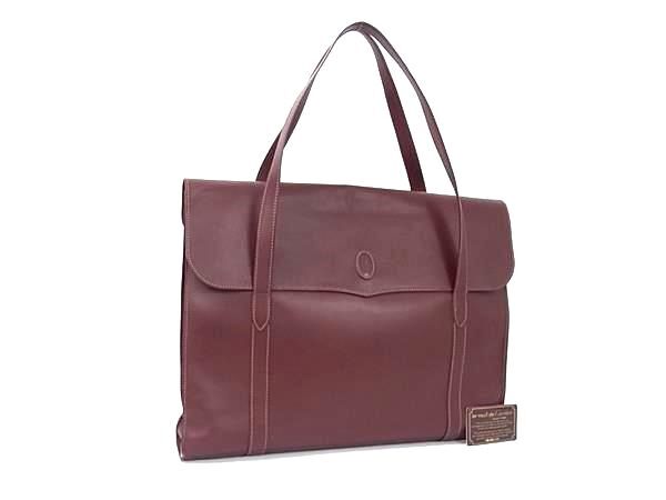 Cartier カルティエ トートバッグ マストライン - ボルドー レザー レディース