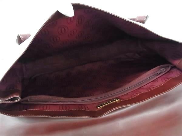 Cartier カルティエ トートバッグ マストライン - ボルドー レザー レディース