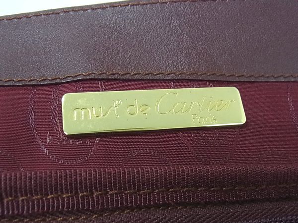 Cartier カルティエ トートバッグ マストライン - ボルドー レザー レディース