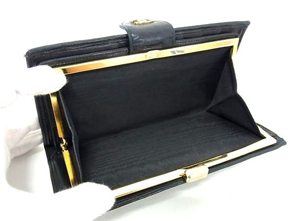 CHANEL シャネル 長財布 ビコローレ がま口 長財布 A47152 ブラック ゴールド金具 レザー レディース ココマーク マトラッセ