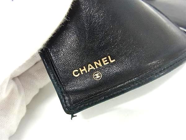 CHANEL シャネル 長財布 ビコローレ がま口 長財布 A47152 ブラック ゴールド金具 レザー レディース ココマーク マトラッセ