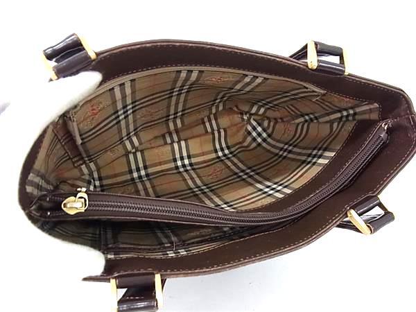 BURBERRY バーバリー ハンドバッグ ハンドバッグ - ブラウン レザー レディース