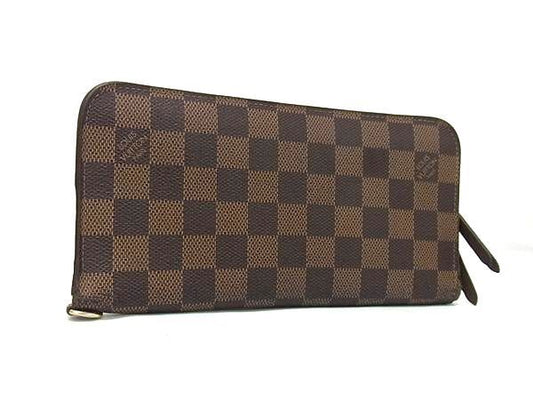 LOUIS VUITTON ルイ ヴィトン 長財布 ポルトフォイユ アンソリット N63071 エベヌ ゴールド金具 ダミエ・キャンバス ユニセックス 二つ折り財布