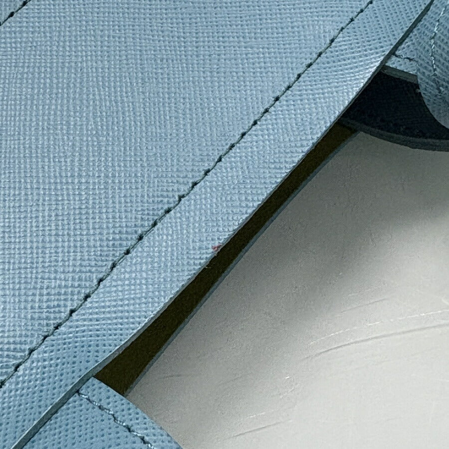 超美品 ADMJ エーディーエムジェイ トートバッグ ハンドバッグ - ブルー系 ゴールド金具 レザー レディース