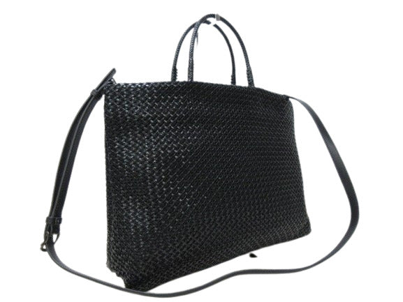 超美品 ANTEPRIMA アンテプリマ ハンドバッグ イントレッチオ ブラック PVCワイヤー レディース