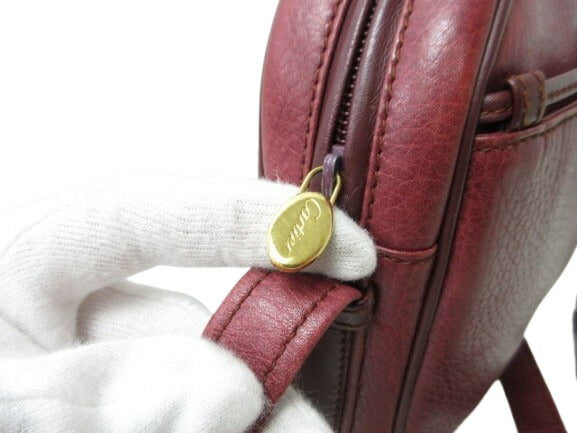 Cartier カルティエ ショルダーバッグ マストライン - ボルドー レザー レディース