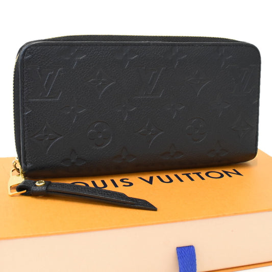 美品 LOUIS VUITTON ルイ ヴィトン 長財布 モノグラム アンプラント ジッピー・ウォレット M61864 ブラック ゴールド金具 レザー ユニセックス