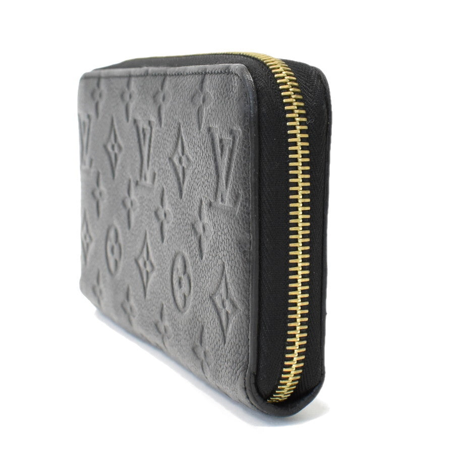 美品 LOUIS VUITTON ルイ ヴィトン 長財布 モノグラム アンプラント ジッピー・ウォレット M61864 ブラック ゴールド金具 レザー ユニセックス