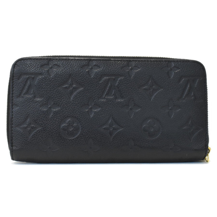 美品 LOUIS VUITTON ルイ ヴィトン 長財布 モノグラム アンプラント ジッピー・ウォレット M61864 ブラック ゴールド金具 レザー ユニセックス