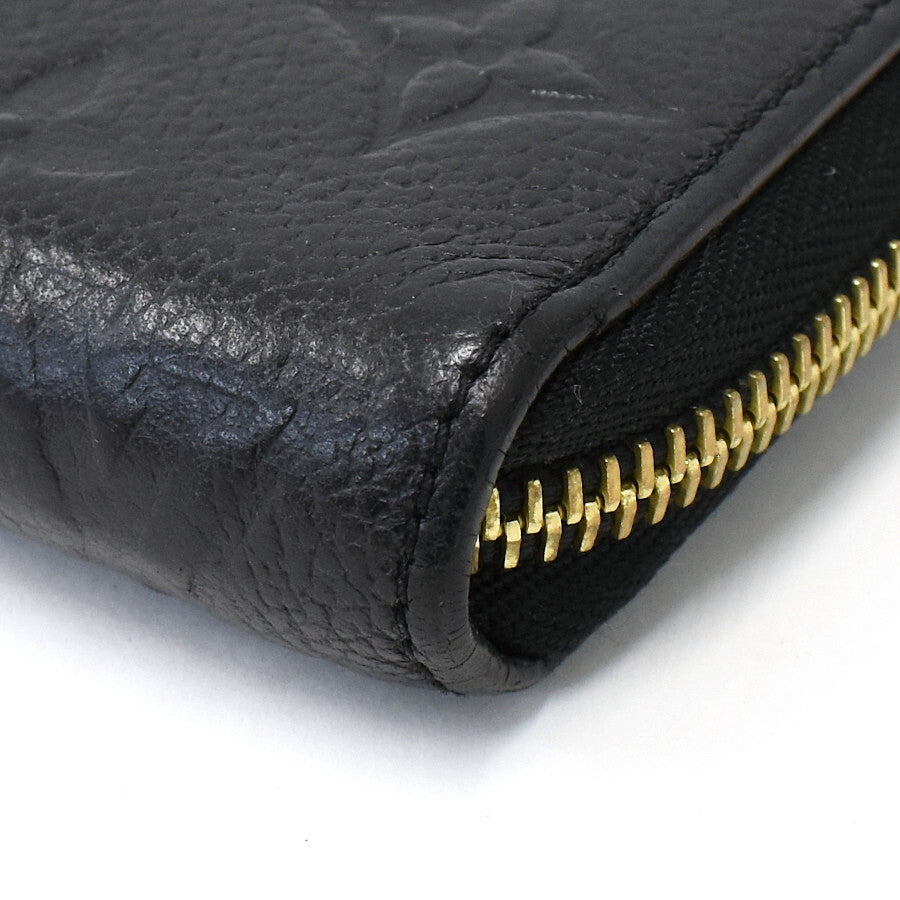 美品 LOUIS VUITTON ルイ ヴィトン 長財布 モノグラム アンプラント ジッピー・ウォレット M61864 ブラック ゴールド金具 レザー ユニセックス