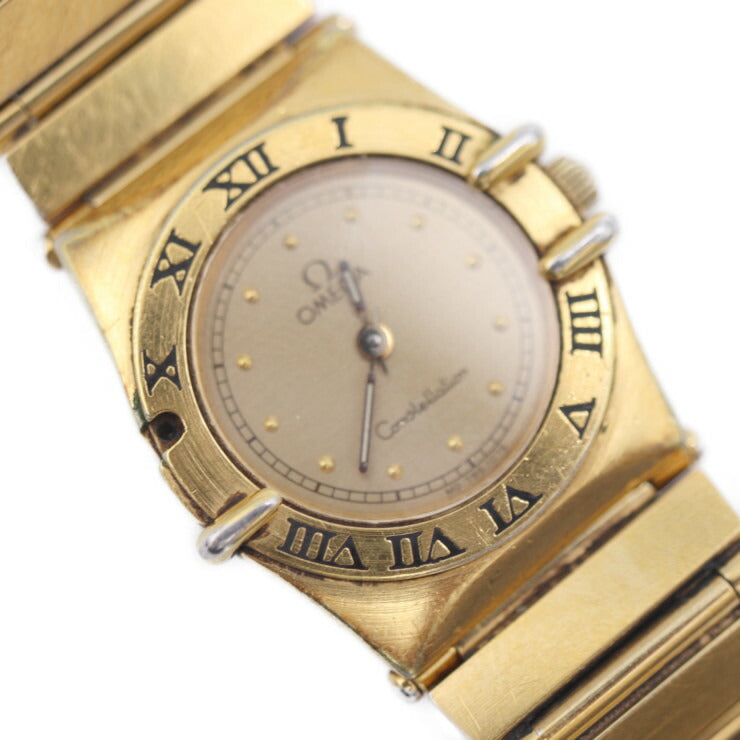 OMEGA オメガ コンステレーション ミニ 腕時計 5313 ステンレススチール ゴールド シルバー 2針 クオーツ レディース