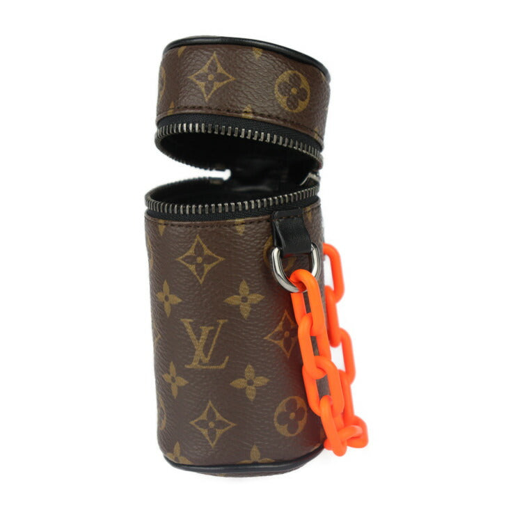 New, unused, display item LOUIS VUITTON Louis Vuitton Monogram Barrel Pouch M00966 PVC Leather Brown x Black Orange Silver hardware Accessory pouch Key ring Bag charm Multi-case Accessory case Vuitton