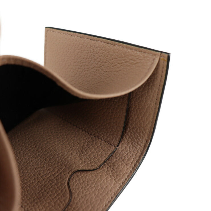 新古未使用展示品 Alexander McQueen アレキサンダーマックイーン ミニ ウォレット 三つ折り財布 573524 レザー ピンクベージュ系 コンパクトウォレット