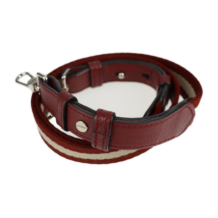 BALLY バリー バッグ ハンドバッグ レザー レッド系 シルバー金具 ２WAY ショルダーバッグ ミニボストンバッグ