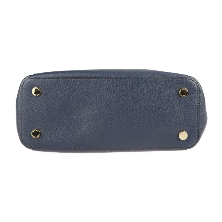 超美品 Michael Kors マイケルコース JET SET ITEM トートバッグ 35H7GTTT9L レザー ネイビー系 ゴールド金具 ショルダーバッグ