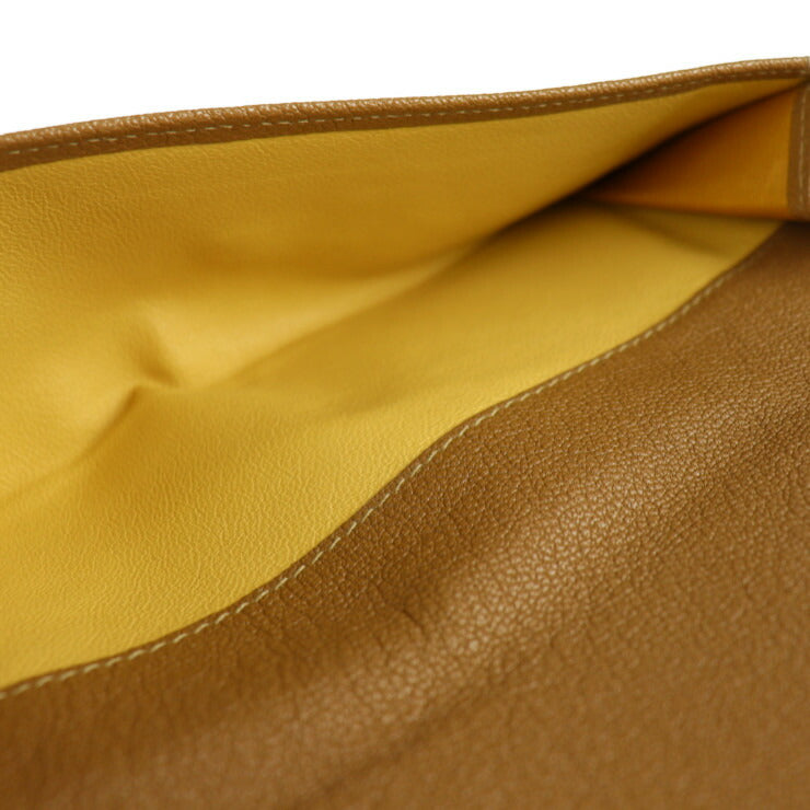 超美品 BVLGARI ブルガリ DOPPIOTONDO ドッピオトンド 長財布 26856 レザー ライトブラウン系 ゴールド金具 Wホック 二つ折り財布