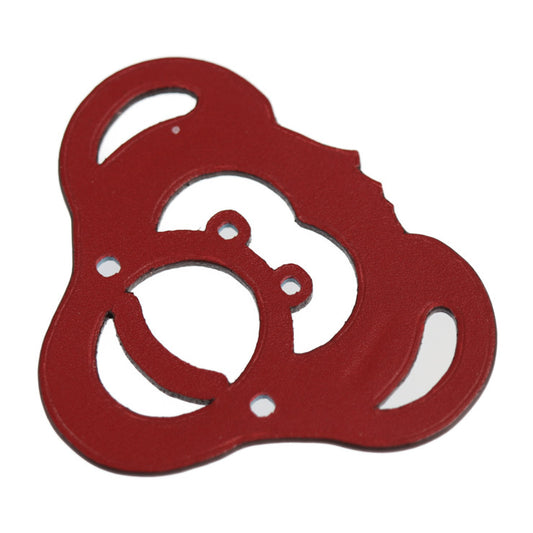 超美品 HERMES エルメス シューズアクセサリー サル プティ アッシュ その他ファッション雑貨 H1064328 ヴォースイフト ヴォーエプソン ボルドー系 ライトブルー系 モンキー 猿モチーフ