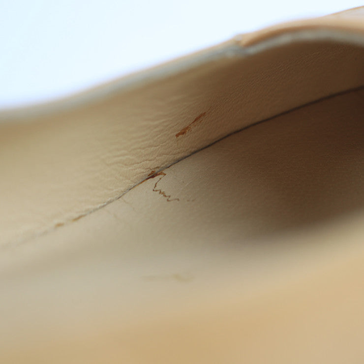 超美品 BOTTEGAVENETA ボッテガヴェネタ イントレチャート パンプス ＃5B レザー ブラウン系 スクエアトゥ 参考サイズ22cm