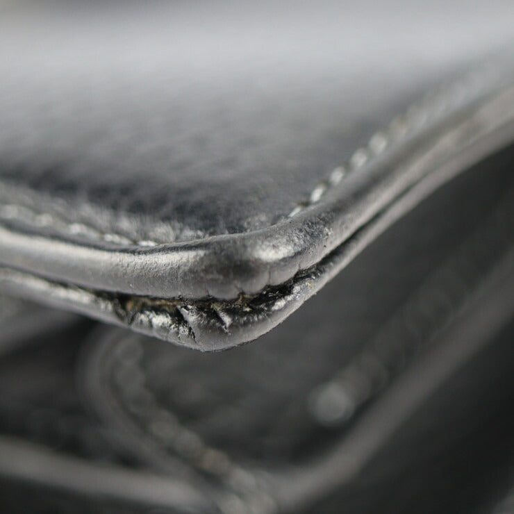 BURBERRY バーバリー ブリーフケース ビジネスバッグ レザー ブラック シルバー金具 ハンドバッグ 書類鞄