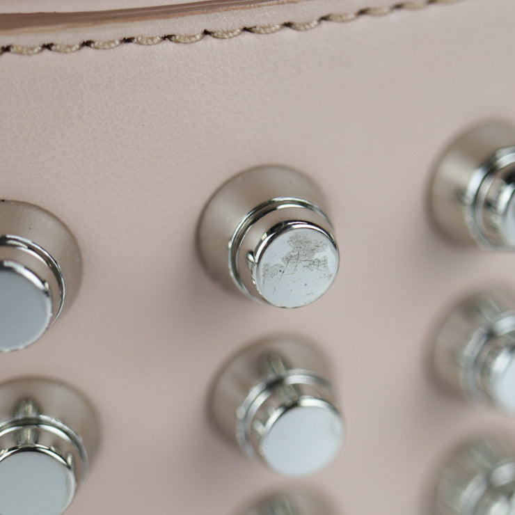 超美品 Alexander Wang アレキサンダーワン MINI LIA ミニ リア ショルダーバッグ 20R0452 カーフレザー PALE PINK ピンク系 ポシェット スタッズ クロスボディバッグ