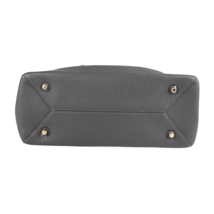 超美品 COCOCELUX GOLD ココセリュックス ゴールド 2WAYバッグ トートバッグ レザー グレー ボルドー ゴールド金具 ショルダーバッグ ポーチ付き