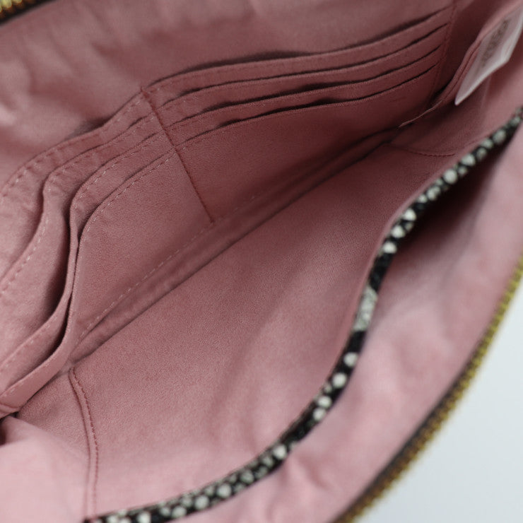 超美品 COCOCELUX GOLD ココセリュックス ゴールド 2WAYバッグ トートバッグ レザー グレー ボルドー ゴールド金具 ショルダーバッグ ポーチ付き